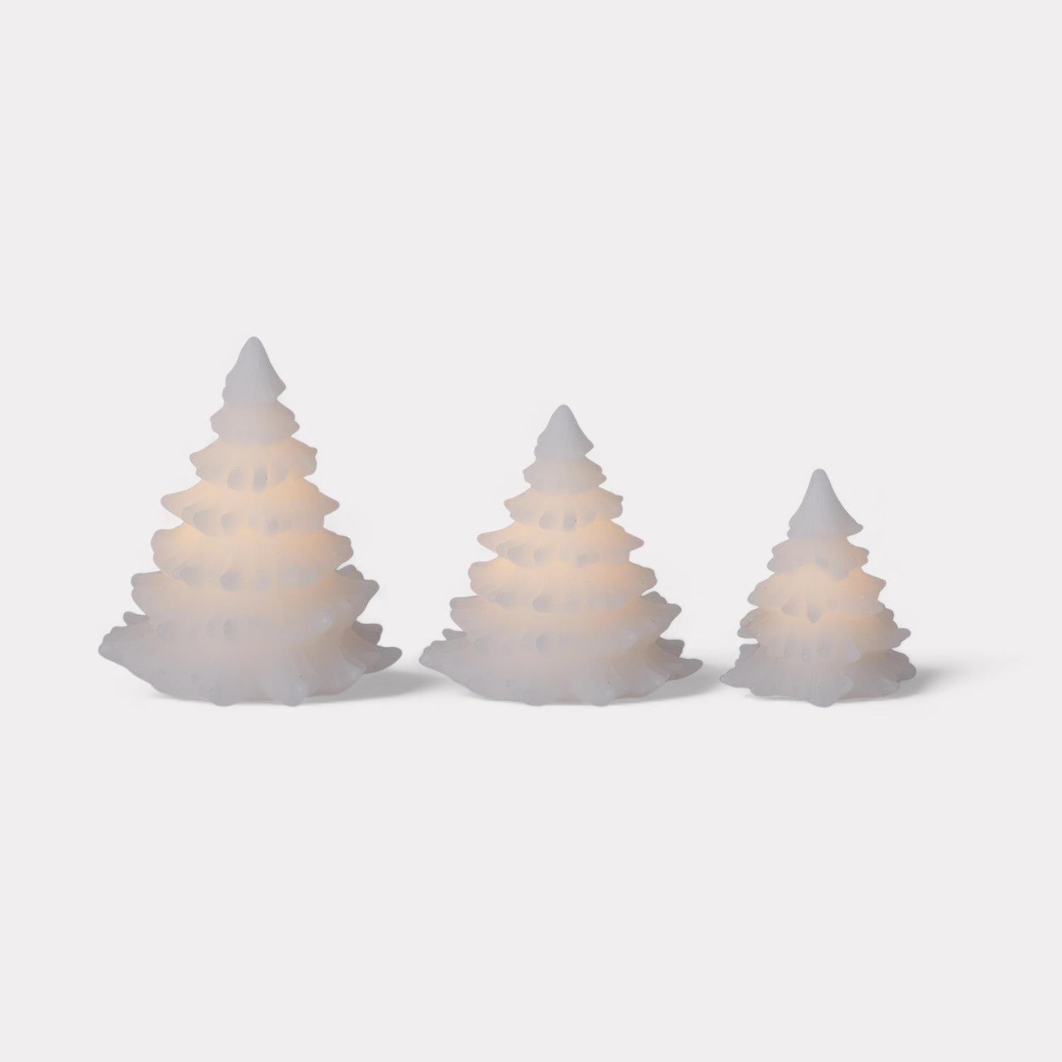 White LED Christmas Tree Candles with Timers