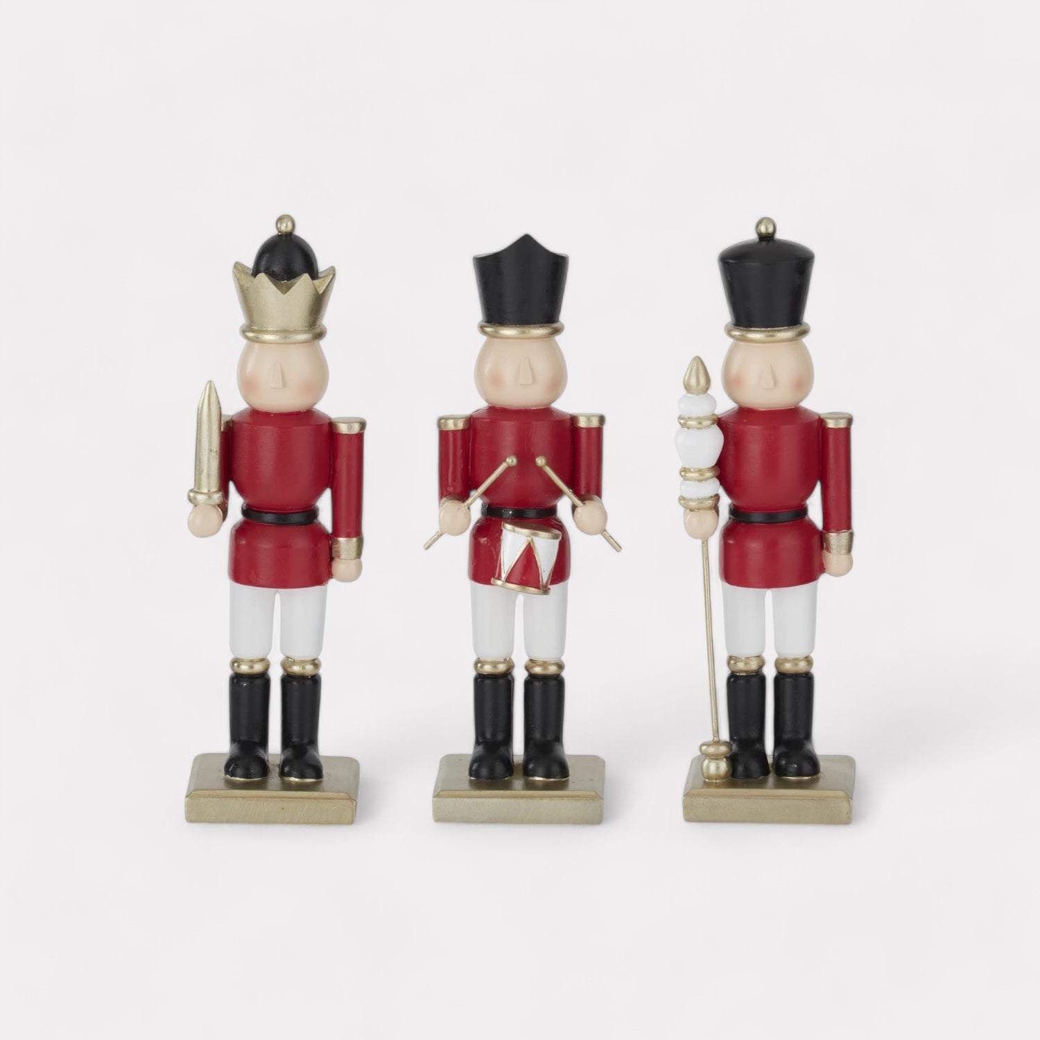 Set of 3 Resin Nutcracker Soldiers