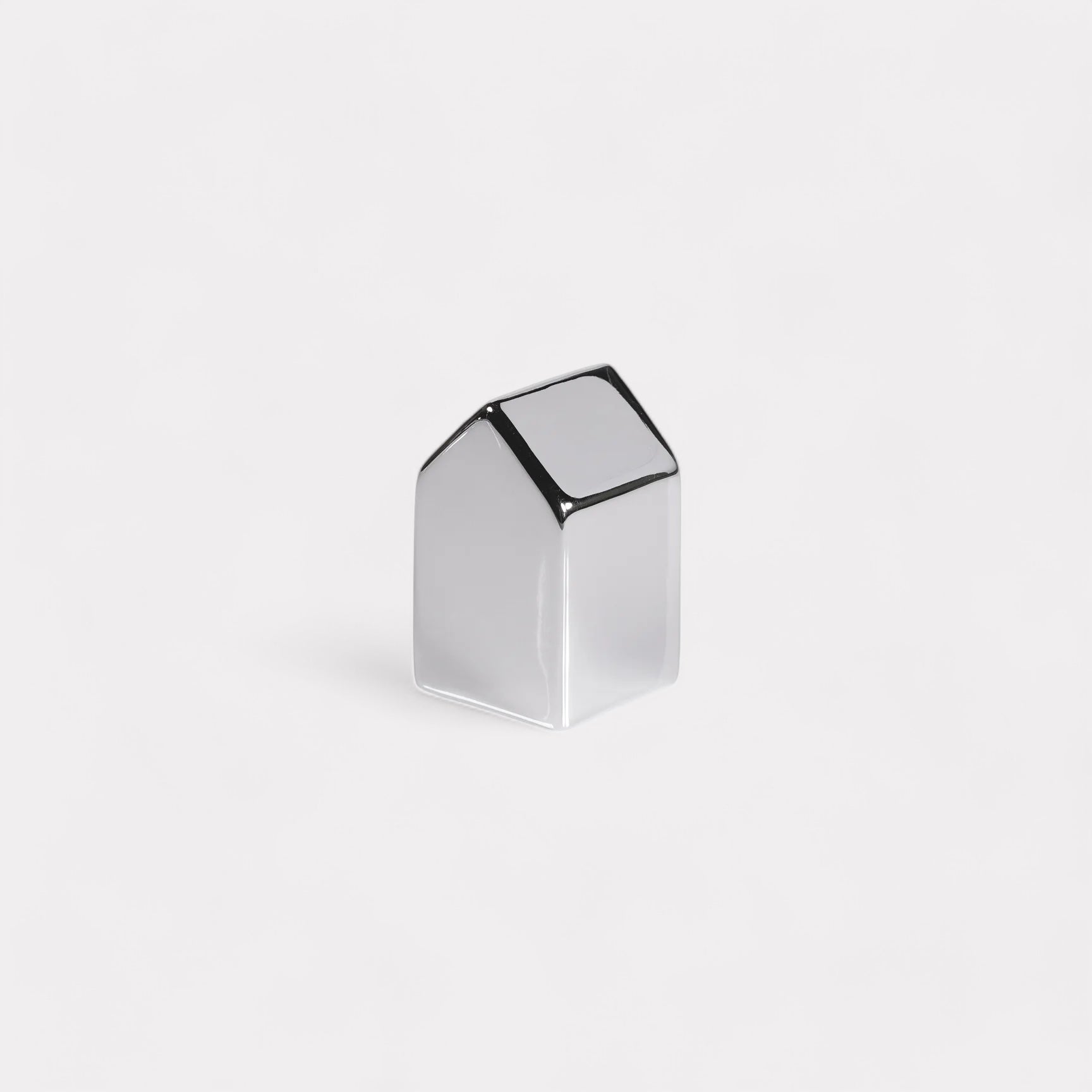 Decorative Ceramic House - Silver