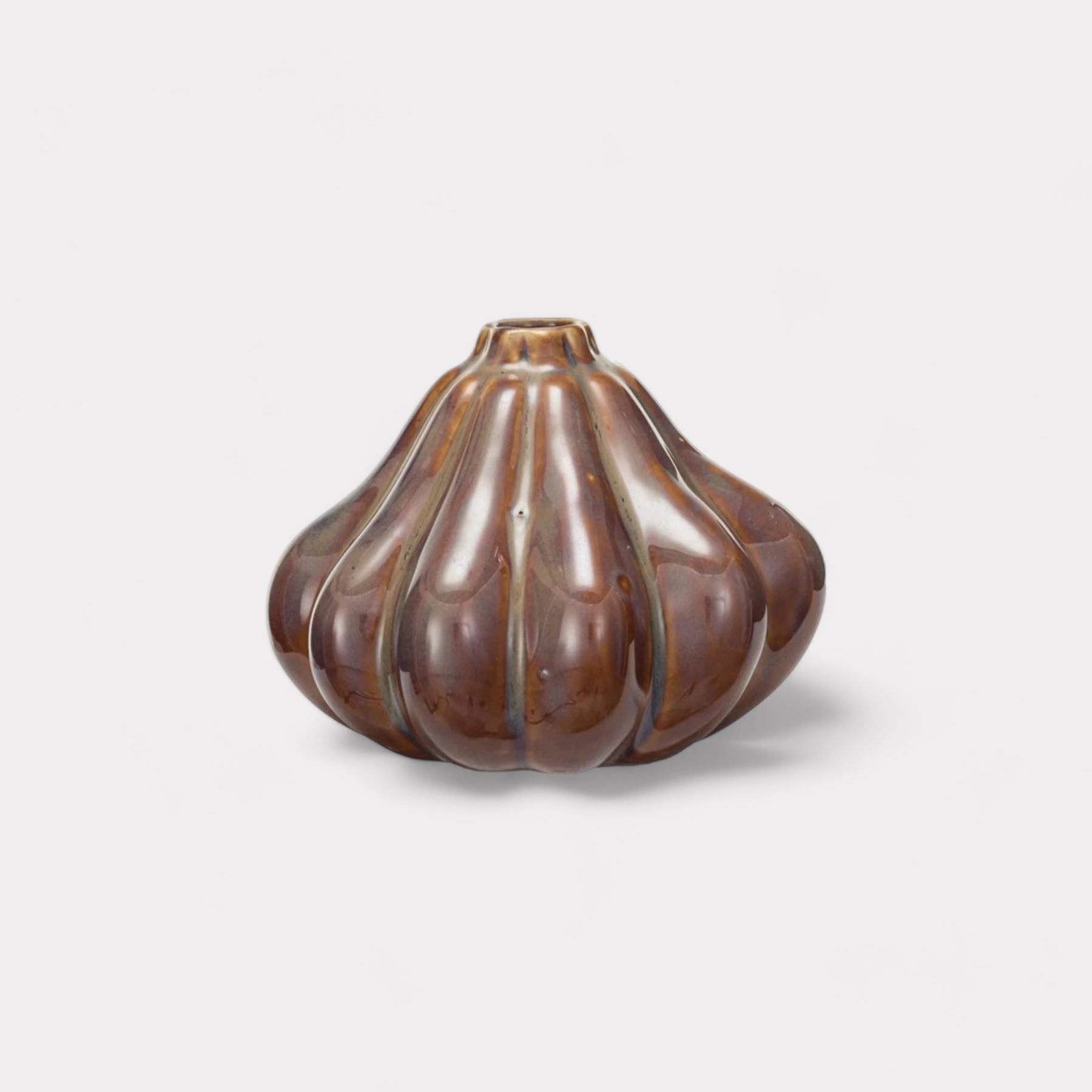 Stoneware Gourd Shaped Vase