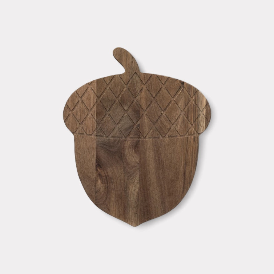 Acacia Wood Acorn Shaped Cheese/Cutting Board