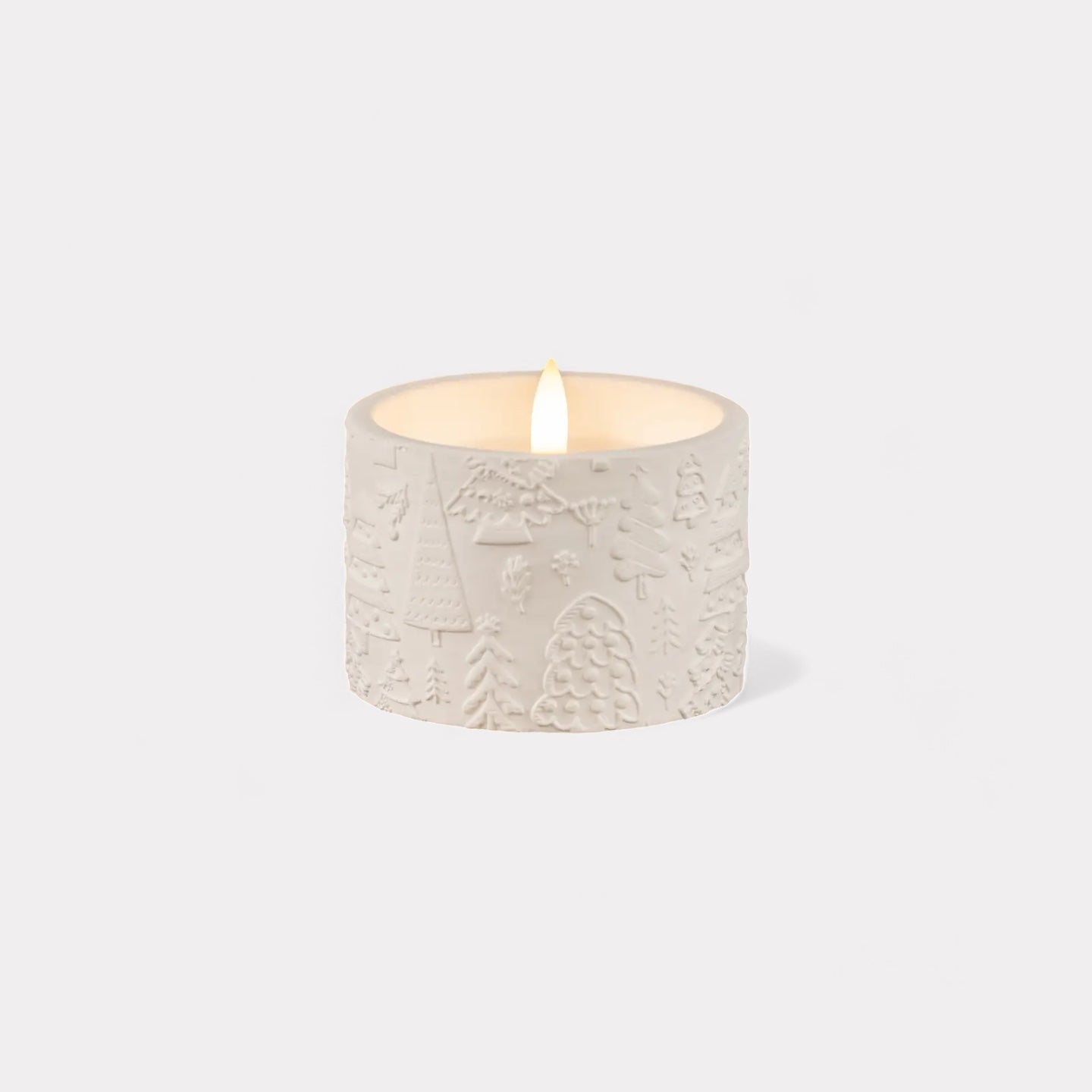 Holiday Embossed Flameless Candle