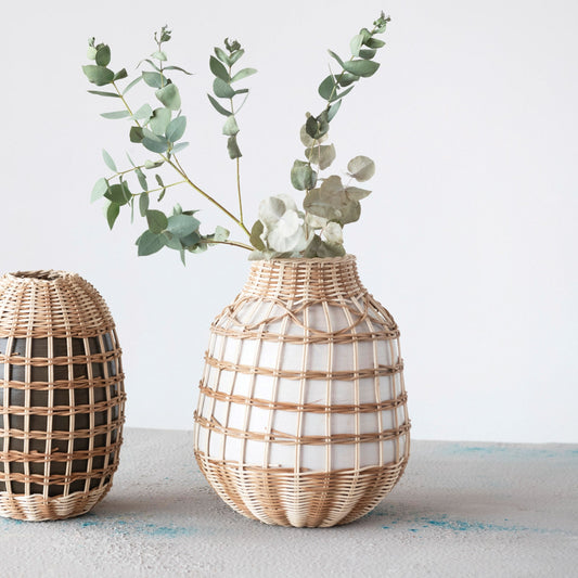 Hand-Woven Vase