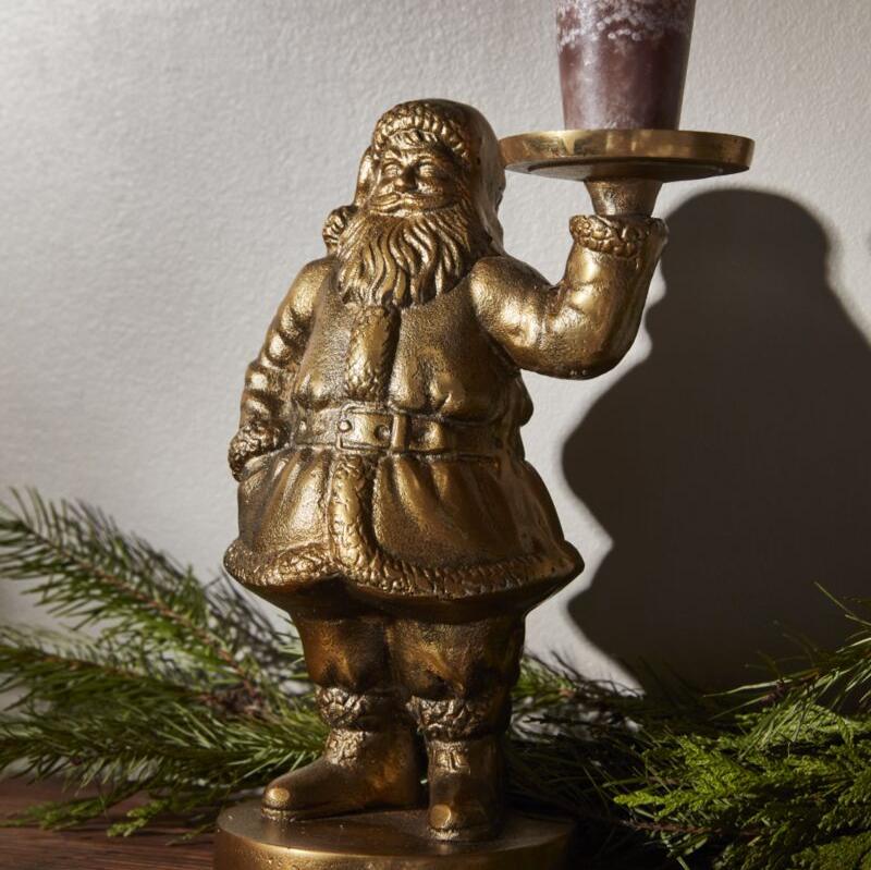 Saint Nick Figurine – Antique Gold